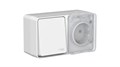 ATLASDESIGN PROFI IP54 О/У БЛОК: РОЗЕТКА с заземл. со шт., 16А, ВЫКЛЮЧАТЕЛЬ 1-клав., 10АХ, СЕРЫЙ ATN543070 - фото 11941