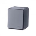 ATLASDESIGN PROFI IP54 О/У 1-клавишный ВЫКЛЮЧАТЕЛЬ, сх.1, 10АХ, АНТРАЦИТ ATN544011 - фото 11947