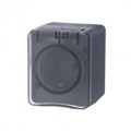 ATLASDESIGN PROFI IP54 О/У РОЗЕТКА с заземлением со шторками, 16А, АНТРАЦИТ ATN544045 - фото 11980