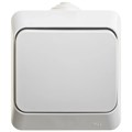 ЭТЮД IP44 О/У 1-клавишный ПЕРЕКЛЮЧАТЕЛЬ 10 АХ, СЕРЫЙ BA10-046C - фото 12193