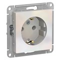 ATLASDESIGN РОЗЕТКА с заземлением без шторок, 16А, механизм, ЖЕМЧУГ ATN000443 - фото 1278