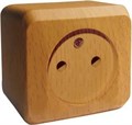 ЭТЮД О/У РОЗЕТКА без заземления без шторок, 16А, 250B, БУК PA16-001T - фото 13716