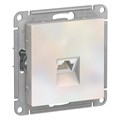 ATLASDESIGN РОЗЕТКА компьютерная RJ45 кат. 5e, механизм, ЖЕМЧУГ ATN000483 - фото 1388