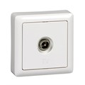 ХИТ О/У РОЗЕТКА телевизионная, БЕЛЫЙ RAT-1A3-B - фото 14153