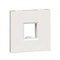 W45 Плата лицевая для 1xKeystone, 1 модуль (45х22.5 мм) БЕЛАЯ RAL9010 RIN-144-BE - фото 14218