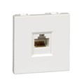 W45 РОЗЕТКА компьютерная 1хRJ45 кат. 5е UTP, 2 модуля (45х45 мм) БЕЛАЯ RIN-144K5E-B - фото 14220