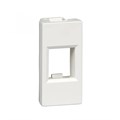 W45 Плата лицевая для 1xKeystone, 1 модуль (45х22.5 мм) БЕЛАЯ RIN-145-B - фото 14234