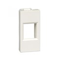 W45 Плата лицевая для 1xKeystone, 1 модуль (45х22.5 мм) БЕЛАЯ RAL9010 RIN-145-BE - фото 14236