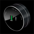MULTITRACK Розетка 2хUSB (тип А+С) 18 Вт, 5 В/3 А АНТРАЦИТ MTK13003B - фото 14384
