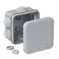 MULTIBOX Коробка распред. откр. установки 70x70x40, габариты 95х95х48, IP55 СЕРАЯ (со стикером) IMT350901 - фото 14476