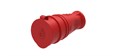 MULTISET Розетка 2К+З кабельная каучуковая 16 А/250 В IP44 КРАСНАЯ MST4402RD - фото 14849