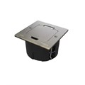 MultiDesk Лючок на 2 модуля IP44 с монтажной коробкой для стены, фальшпола, стола Античная ЛАТУНЬ, т MDK20102BA - фото 14851