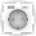 ATLASDESIGN РОЗЕТКА 16А с 2 USB A+C, 5В/2,4А/3,0А, 2х5В/1,5А, механизм, БЕЛЫЙ ATN000132 - фото 148