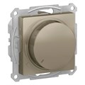 ATLASDESIGN СВЕТОРЕГУЛЯТОР (диммер) поворотно-нажимной, LED, RC, 400Вт, механизм, ШАМПАНЬ ATN000523 - фото 1499