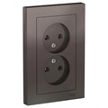 ATLASDESIGN РОЗЕТКА двойная без заземления, 16А, в сборе, МОККО ATN000620 - фото 1793