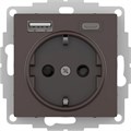 ATLASDESIGN РОЗЕТКА 16А c 2 USB A+C, 5В/2,4А/3,0А, 2х5В/1,5А, механизм, МОККО ATN000632 - фото 1849