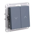 ATLASDESIGN 2-клавишный ВЫКЛЮЧАТЕЛЬ ДЛЯ ЖАЛЮЗИ, сх.4, 10А, механизм, ГРИФЕЛЬ ATN000719 - фото 2099