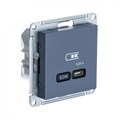ATLASDESIGN USB РОЗЕТКА тип-С 65Вт высокоскор.заряд. QC, PD, механизм, ГРИФЕЛЬ ATN000727 - фото 2137