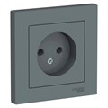 ATLASDESIGN РОЗЕТКА без заземления без шторок, 16А, в сборе, ГРИФЕЛЬ ATN000740 - фото 2178
