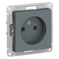 ATLASDESIGN РОЗЕТКА без заземления без шторок, 16А, механизм, ГРИФЕЛЬ ATN000741 - фото 2187