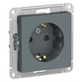 ATLASDESIGN РОЗЕТКА с заземлением со шторками, 16А, механизм, ГРИФЕЛЬ ATN000745 - фото 2226