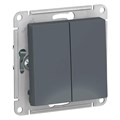 ATLASDESIGN 2-клавишный ПЕРЕКЛЮЧАТЕЛЬ, сх.6+6, 10АХ, механизм, ГРИФЕЛЬ ATN000765 - фото 2314