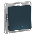 ATLASDESIGN 1-клавишный ВЫКЛЮЧАТЕЛЬ с подсветкой, сх.1а, 10АХ, механизм, ИЗУМРУД ATN000813 - фото 2427