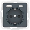 ATLASDESIGN РОЗЕТКА 16А c 2 USB A+C, 5В/2,4А/3,0А, 2х5В/1,5А, механизм, ИЗУМРУД ATN000832 - фото 2496