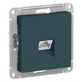 ATLASDESIGN РОЗЕТКА компьютерная RJ45 кат. 6A, механизм, ИЗУМРУД ATN000886 - фото 2649