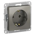 ATLASDESIGN РОЗЕТКА с заземлением без шторок, 16А, механизм, СТАЛЬ ATN000943 - фото 2818