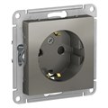 ATLASDESIGN РОЗЕТКА с заземлением со шторками, 16А, механизм, СТАЛЬ ATN000945 - фото 2840