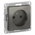 ATLASDESIGN РОЗЕТКА без заземления со шторками, 16А, механизм, СТАЛЬ ATN000949 - фото 2862