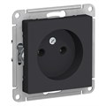 ATLASDESIGN РОЗЕТКА без заземления без шторок, 16А, механизм, КАРБОН ATN001041 - фото 3129