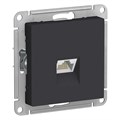 ATLASDESIGN РОЗЕТКА компьютерная RJ45 кат. 5e, механизм, КАРБОН ATN001083 - фото 3284