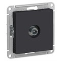 ATLASDESIGN TV РОЗЕТКА проходная 4дБ, механизм, КАРБОН ATN001092 - фото 3314