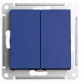 ATLASDESIGN 2-клавишный ПЕРЕКРЕСТНЫЙ ПЕРЕКЛЮЧАТЕЛЬ, сх.7+7, 10АХ, механизм, АКВАМАРИН ATN001173 - фото 3601