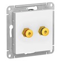ATLASDESIGN АУДИОРОЗЕТКА двойная, БЕЛЫЙ ATN000187 - фото 364