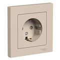 ATLASDESIGN РОЗЕТКА с заземлением со шторками, 16А, в сборе, ПЕСОЧНЫЙ ATN001244 - фото 3829