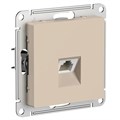 ATLASDESIGN РОЗЕТКА компьютерная RJ45 кат. 6A, механизм, ПЕСОЧНЫЙ ATN001286 - фото 3944