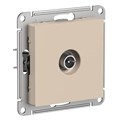 ATLASDESIGN TV РОЗЕТКА оконечная 1дБ, механизм, ПЕСОЧНЫЙ ATN001291 - фото 3958
