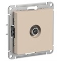 ATLASDESIGN TV РОЗЕТКА проходная 4дБ, механизм, ПЕСОЧНЫЙ ATN001292 - фото 3963