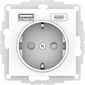 ATLASDESIGN РОЗЕТКА 16А с 2 USB A+C, 5В/2,4А/3,0А, 2х5В/1,5А, механизм, ЛОТОС ATN001332 - фото 4078