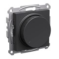 ATLASDESIGN СВЕТОРЕГУЛЯТОР (диммер) поворотно-нажимной, LED, RC, 400Вт, механизм, БАЗАЛЬТ ATN001423 - фото 4274