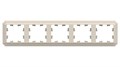 ATLASDESIGN ANTIQUE 5-постовая РАМКА, универсальная, БЕЖЕВЫЙ ATN100205 - фото 4485