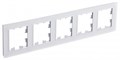 ATLASDESIGN NATURE 5-постовая РАМКА, МАТОВОЕ ОРГАНИЧЕСКОЕ СТЕКЛО БЕЛЫЙ ATN330105 - фото 5190