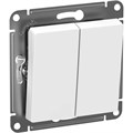 ATLASDESIGN AQUA 2-клавишный ВЫКЛЮЧАТЕЛЬ, IP44, сх.5, 10АХ, механизм, БЕЛЫЙ ATN440151 - фото 5358