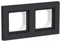 ATLASDESIGN AQUA 2-постовая РАМКА, IP44, КАРБОН ATN441002 - фото 5426