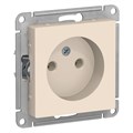 ATLASDESIGN РОЗЕТКА без заземления без шторок, 16А, механизм, БЕЖЕВЫЙ ATN000241 - фото 551