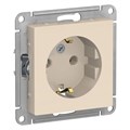 ATLASDESIGN РОЗЕТКА с заземлением без шторок, 16А, механизм, БЕЖЕВЫЙ ATN000243 - фото 562