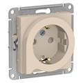 ATLASDESIGN РОЗЕТКА с заземлением со шторками с выталкивателем, 16А, механизм, БЕЖЕВЫЙ ATN000247 - фото 608